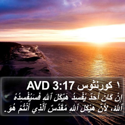 ١ كورنثوس 3:17 AVD Bible Verse Image