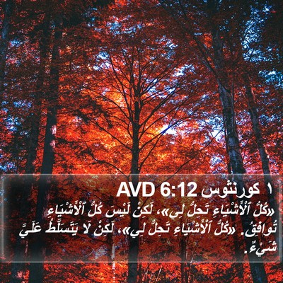 ١ كورنثوس 6:12 AVD Bible Verse Image