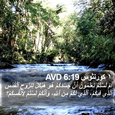 ١ كورنثوس 6:19 AVD Bible Verse Image