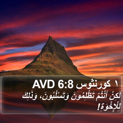١ كورنثوس 6:8 AVD Bible Verse Image