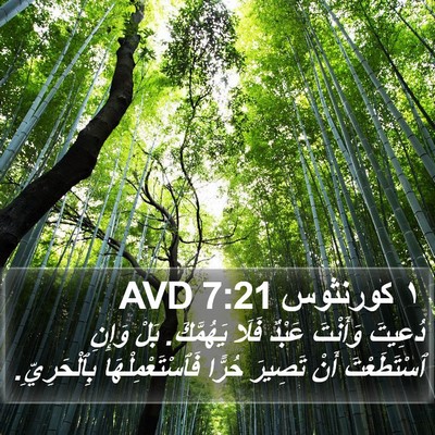 ١ كورنثوس 7:21 AVD Bible Verse Image