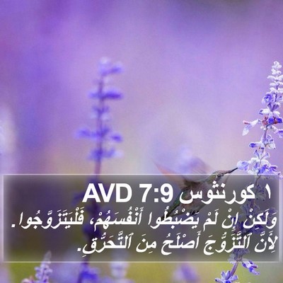 ١ كورنثوس 7:9 AVD Bible Verse Image