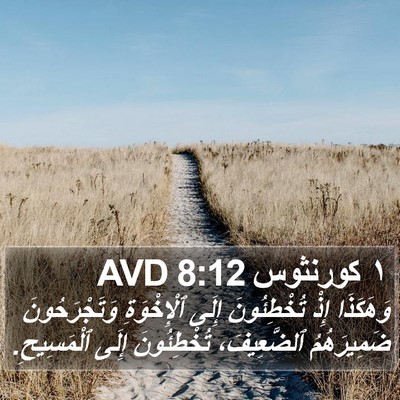 ١ كورنثوس 8:12 AVD Bible Verse Image