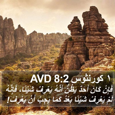 ١ كورنثوس 8:2 AVD Bible Verse Image
