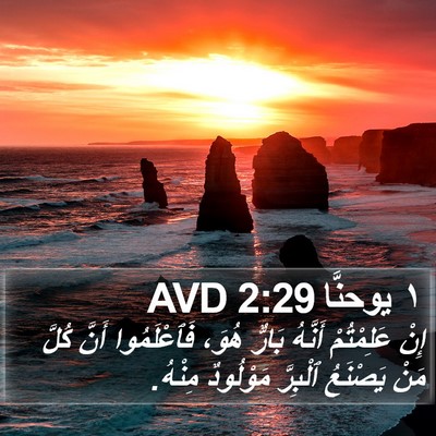 ١ يوحنَّا 2:29 AVD Bible Verse Image