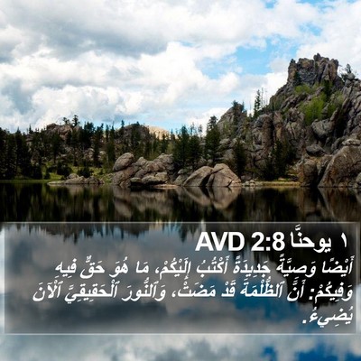١ يوحنَّا 2:8 AVD Bible Verse Image