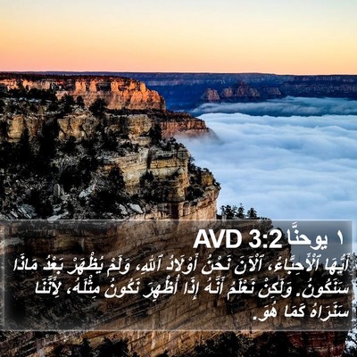 ١ يوحنَّا 3:2 AVD Bible Verse Image