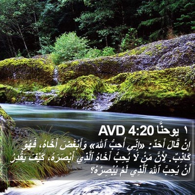 ١ يوحنَّا 4:20 AVD Bible Verse Image