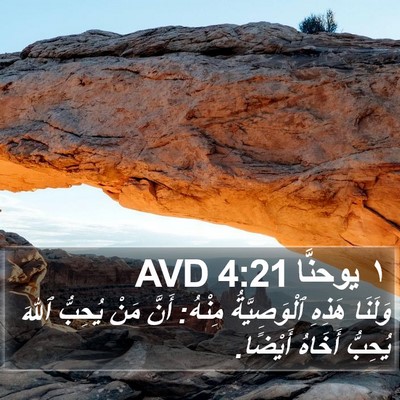 ١ يوحنَّا 4:21 AVD Bible Verse Image