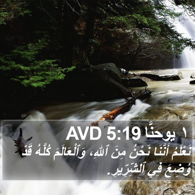 ١ يوحنَّا 5:19 AVD Bible Verse Image