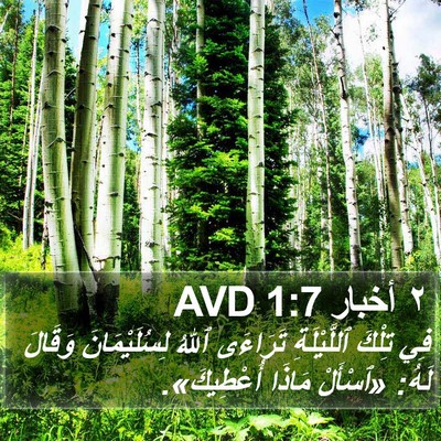 ٢ أخبار 1:7 AVD Bible Verse Image