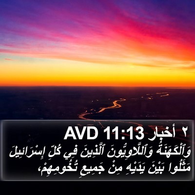 ٢ أخبار 11:13 AVD Bible Verse Image