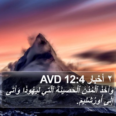 ٢ أخبار 12:4 AVD Bible Verse Image