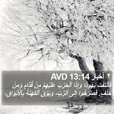 ٢ أخبار 13:14 AVD Bible Verse Image