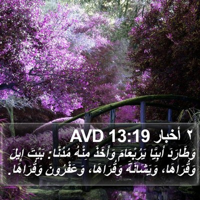٢ أخبار 13:19 AVD Bible Verse Image