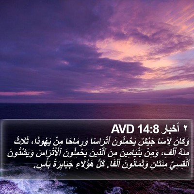 ٢ أخبار 14:8 AVD Bible Verse Image