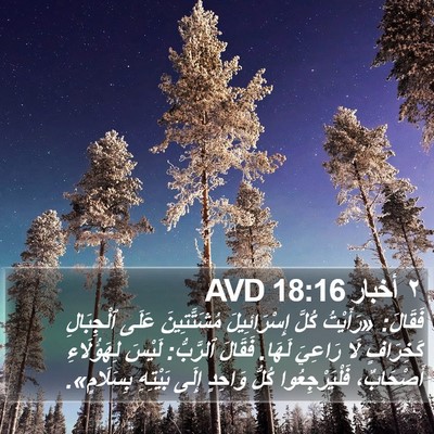 ٢ أخبار 18:16 AVD Bible Verse Image