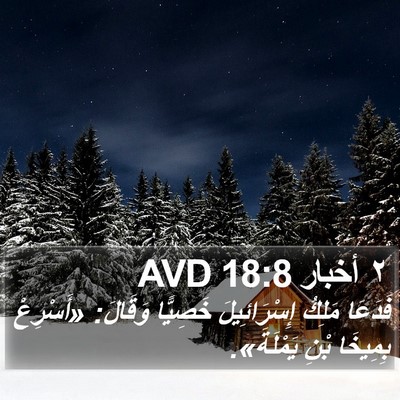 ٢ أخبار 18:8 AVD Bible Verse Image
