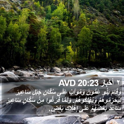٢ أخبار 20:23 AVD Bible Verse Image
