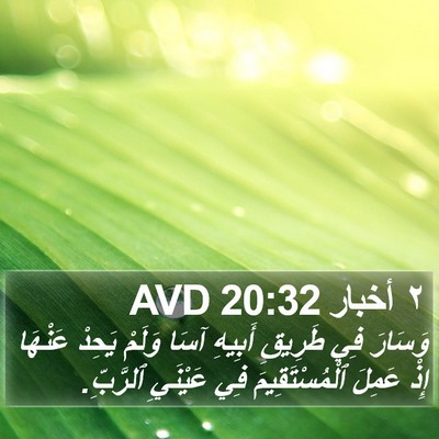 ٢ أخبار 20:32 AVD Bible Verse Image