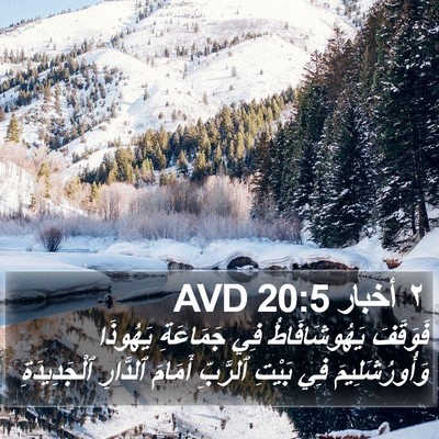 ٢ أخبار 20:5 AVD Bible Verse Image