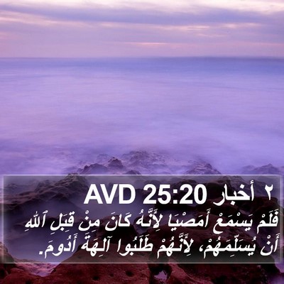 ٢ أخبار 25:20 AVD Bible Verse Image