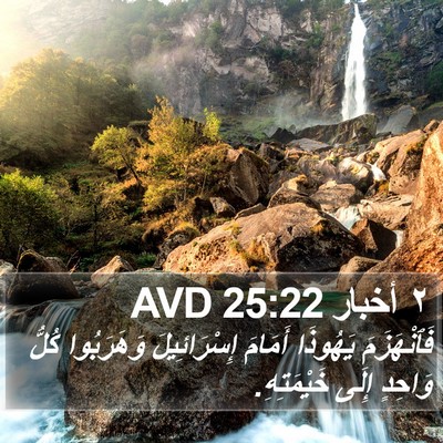 ٢ أخبار 25:22 AVD Bible Verse Image