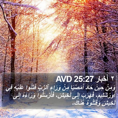 ٢ أخبار 25:27 AVD Bible Verse Image