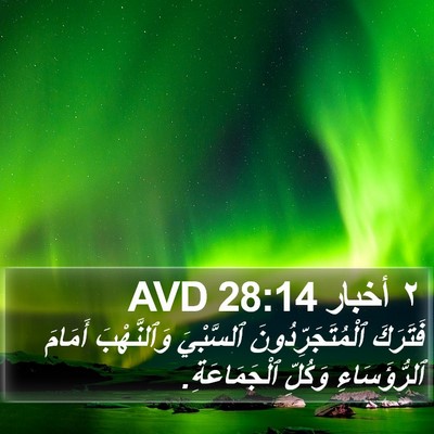 ٢ أخبار 28:14 AVD Bible Verse Image