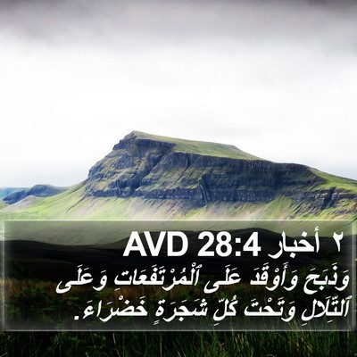 ٢ أخبار 28:4 AVD Bible Verse Image