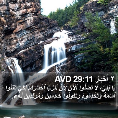 ٢ أخبار 29:11 AVD Bible Verse Image