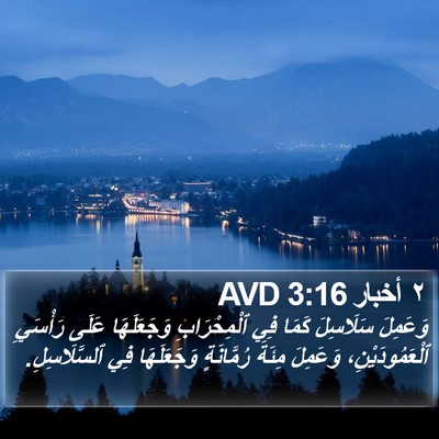 ٢ أخبار 3:16 AVD Bible Verse Image