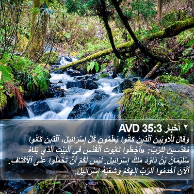 ٢ أخبار 35:3 AVD Bible Verse Image