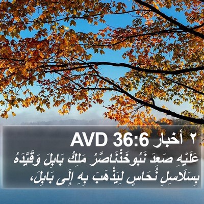 ٢ أخبار 36:6 AVD Bible Verse Image
