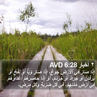 ٢ أخبار 6:28 AVD Bible Verse Image