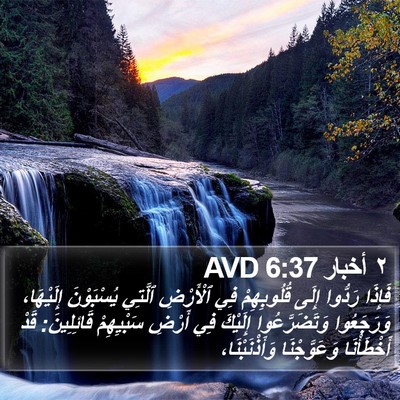 ٢ أخبار 6:37 AVD Bible Verse Image