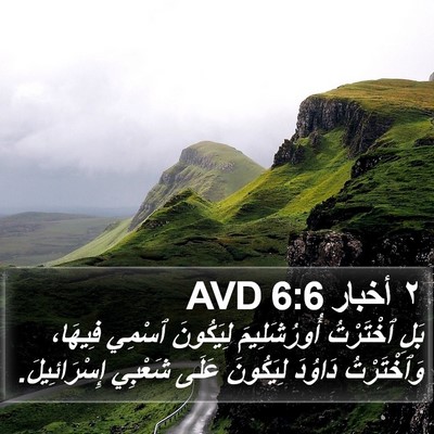 ٢ أخبار 6:6 AVD Bible Verse Image