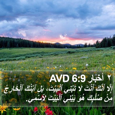 ٢ أخبار 6:9 AVD Bible Verse Image