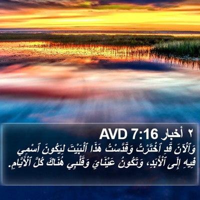 ٢ أخبار 7:16 AVD Bible Verse Image