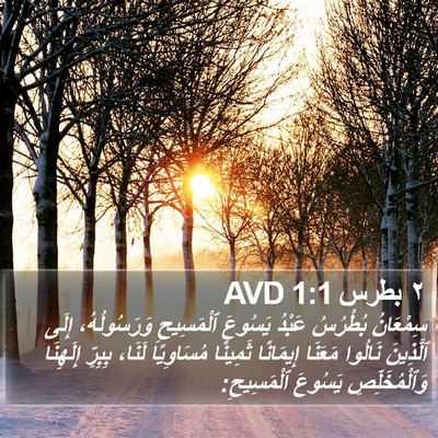 ٢ بطرس 1:1 AVD Bible Verse Image