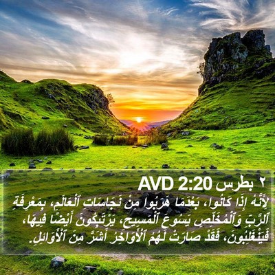 ٢ بطرس 2:20 AVD Bible Verse Image