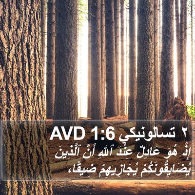 ٢ تسالونيكي 1:6 AVD Bible Verse Image