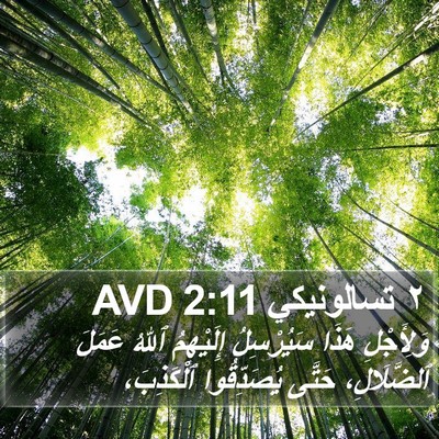 ٢ تسالونيكي 2:11 AVD Bible Verse Image