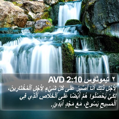 ٢ تيموثاوس 2:10 AVD Bible Verse Image