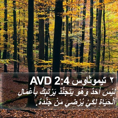 ٢ تيموثاوس 2:4 AVD Bible Verse Image