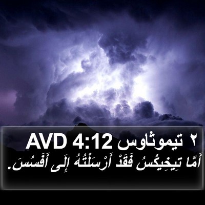 ٢ تيموثاوس 4:12 AVD Bible Verse Image