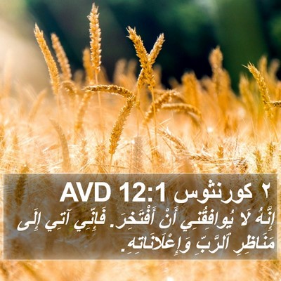 ٢ كورنثوس 12:1 AVD Bible Verse Image