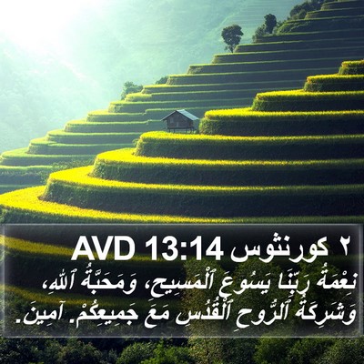 ٢ كورنثوس 13:14 AVD Bible Verse Image