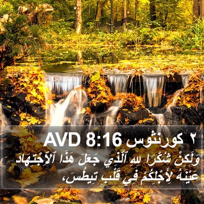 ٢ كورنثوس 8:16 AVD Bible Verse Image