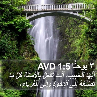 ٣ يوحنَّا 1:5 AVD Bible Verse Image